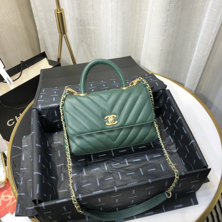 샤넬 쉐브론 코코핸들 스몰 플랩백 / 24X14X10