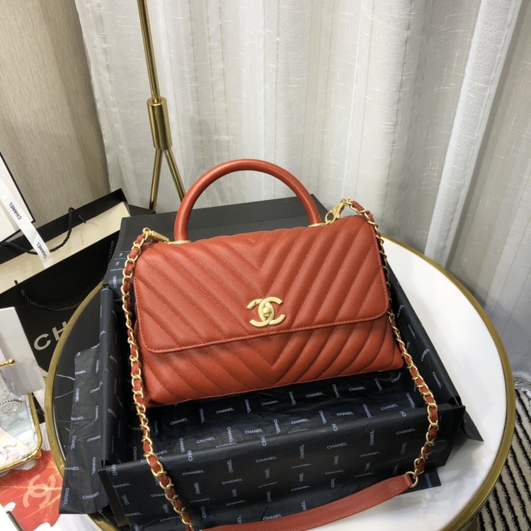 샤넬 쉐브론 코코핸들 미디엄 플랩백 / 29X18X12