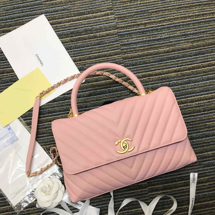 샤넬 쉐브론 코코핸들 미디엄 플랩백 / 29X18X12