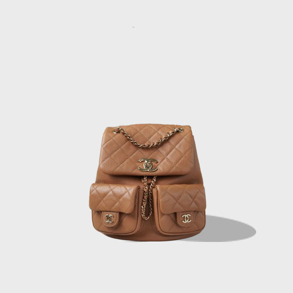 23A 듀마 더블 포켓 백 라지 카라멜 / 정품동일 HAAS 가죽, 20.5*20*11.5cm