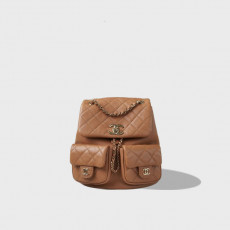 23A 듀마 더블 포켓 백 라지 카라멜 / 정품동일 HAAS 가죽, 20.5*20*11.5cm